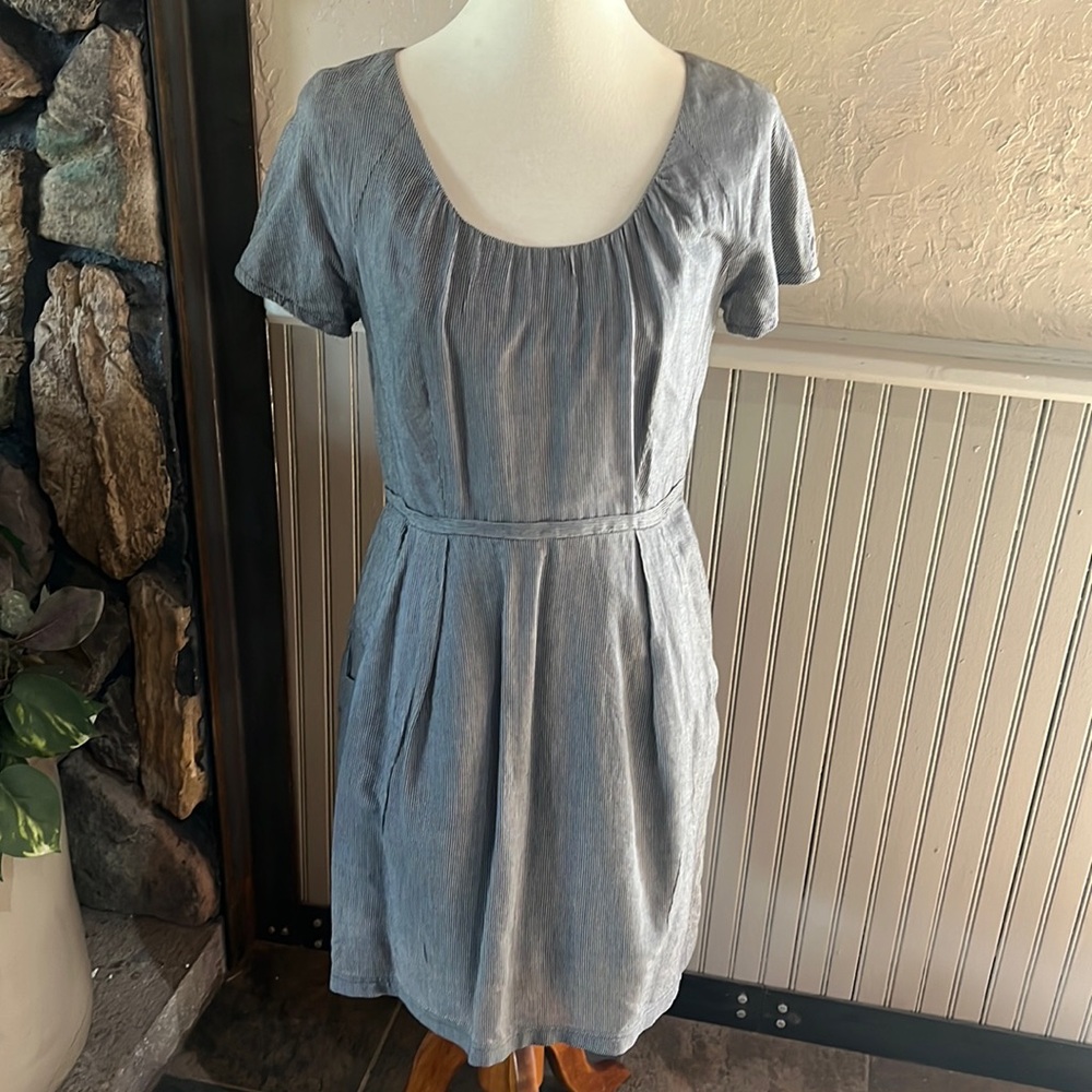 J. Crew Chambray Blue Mini Dress